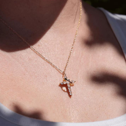 Crown Cross Faith Necklace