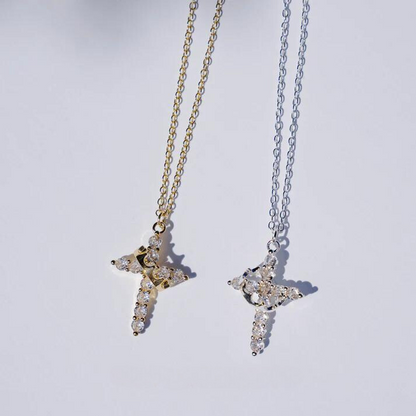 Crown Cross Faith Necklace